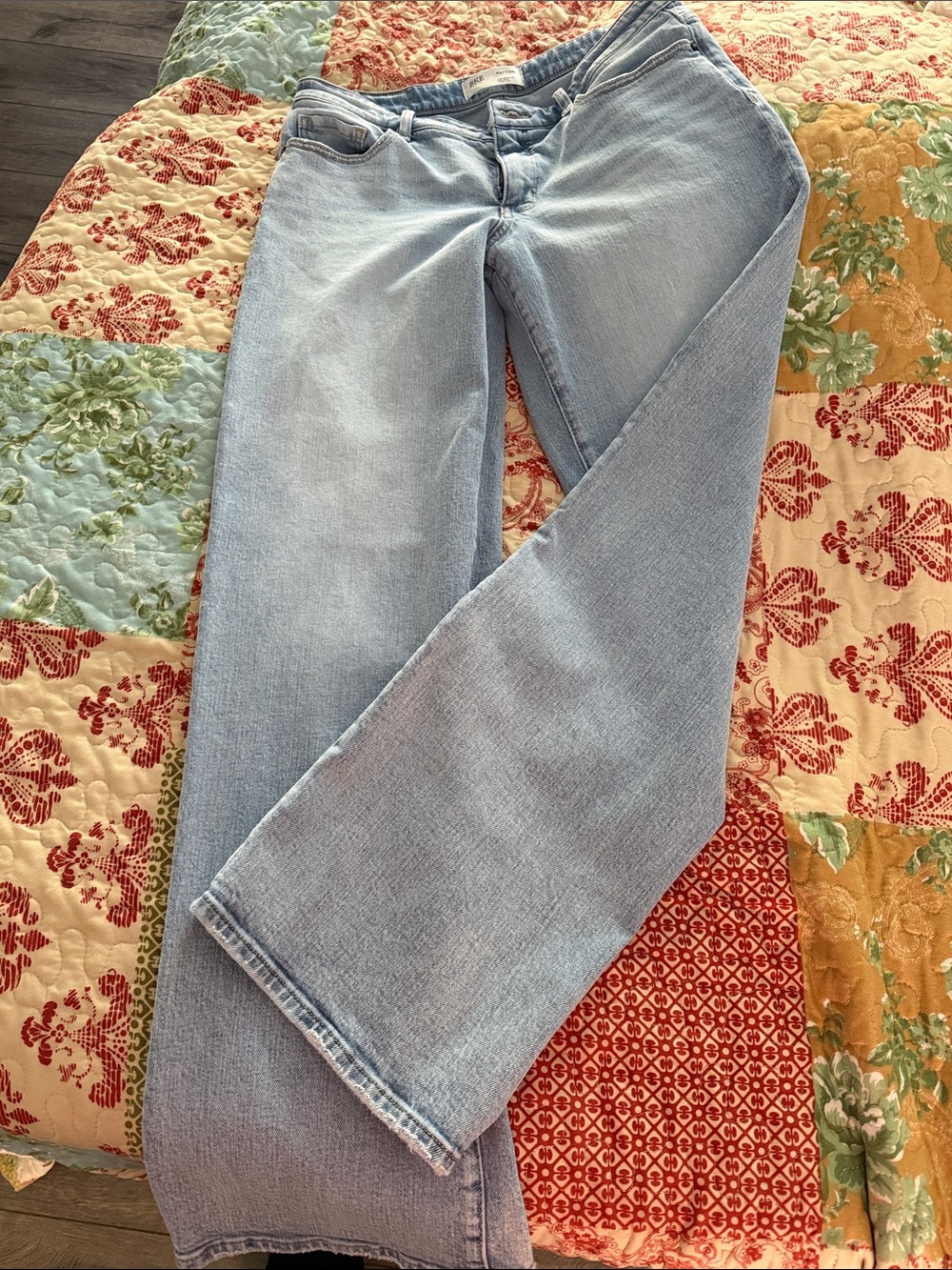 BKE Women's Light Blue Flare Jeans